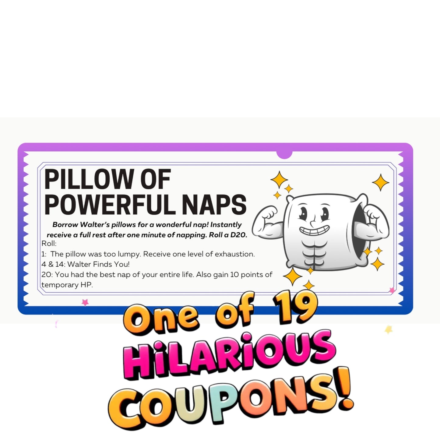 Walter’s D&D Coupon Book