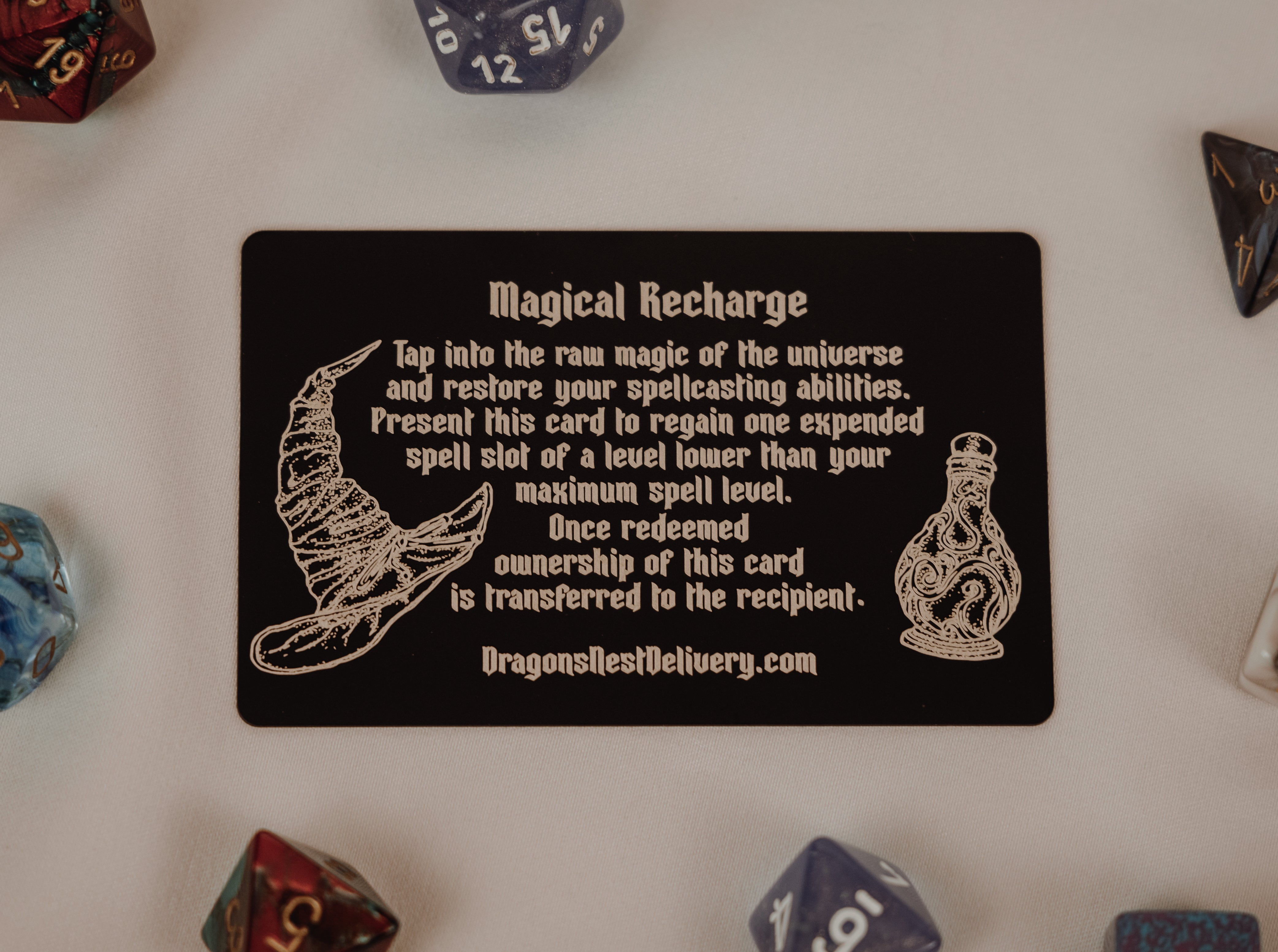 The Natural 20 Card Series: Magical Recharge – DragonsNestDelivery