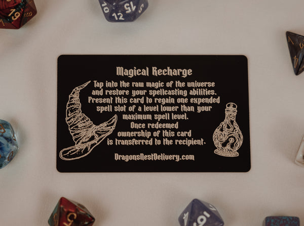 The Natural 20 Card Series: Magical Recharge